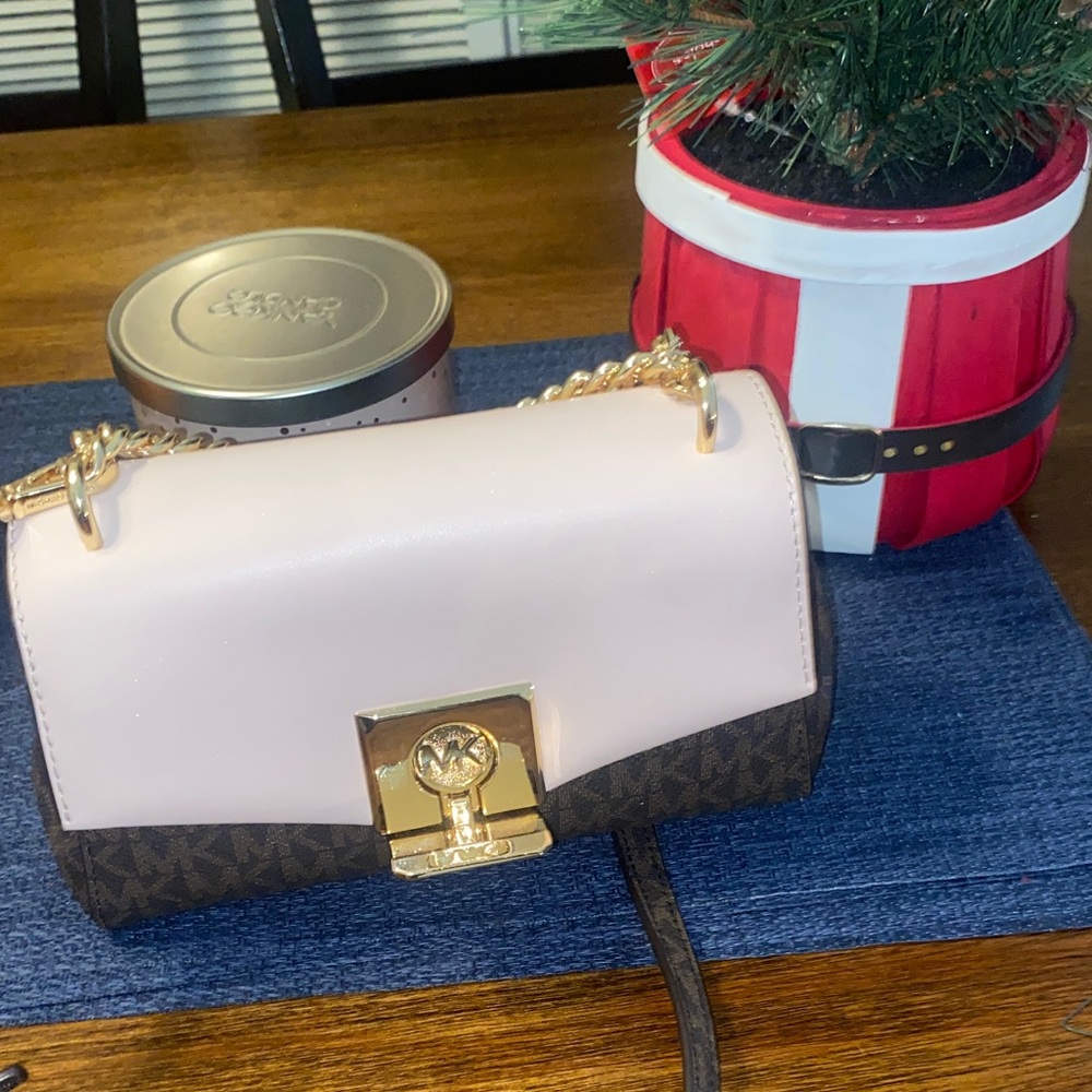 Michael Kors Elegant Pink and Brown Women's Bag